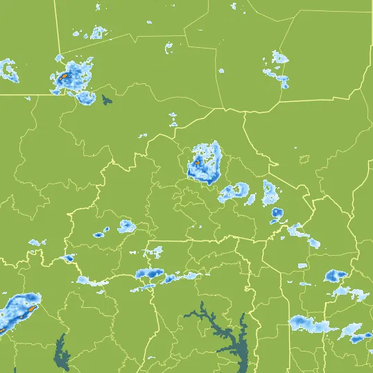 Map with Burkina Faso in the center and a precipitation layer on top.