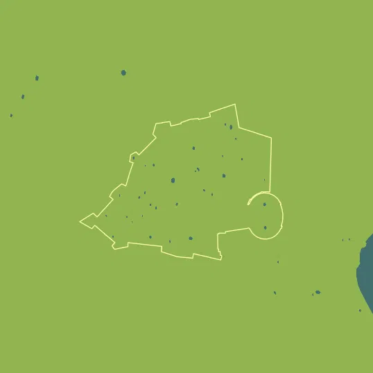 Map with Vatican in the center and a precipitation layer on top.