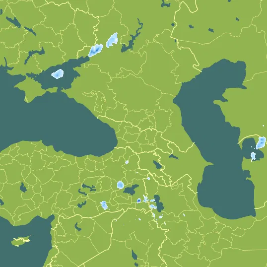 Map with Georgia in the center and a precipitation layer on top.