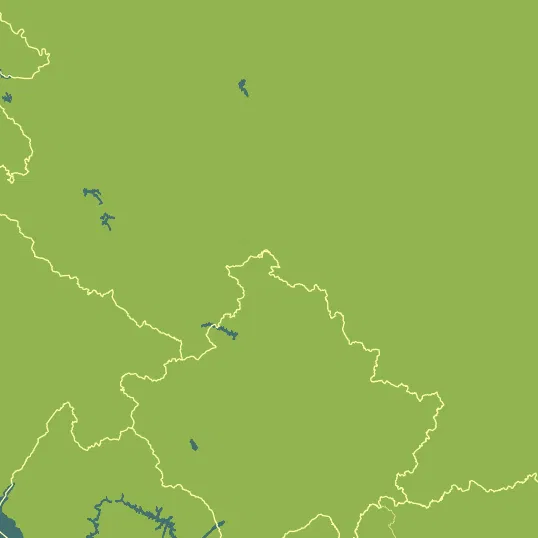 Map with Kosovo in the center and a precipitation layer on top.