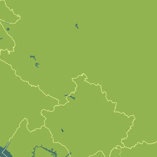 Map with Kosovo in the center and a precipitation layer on top.